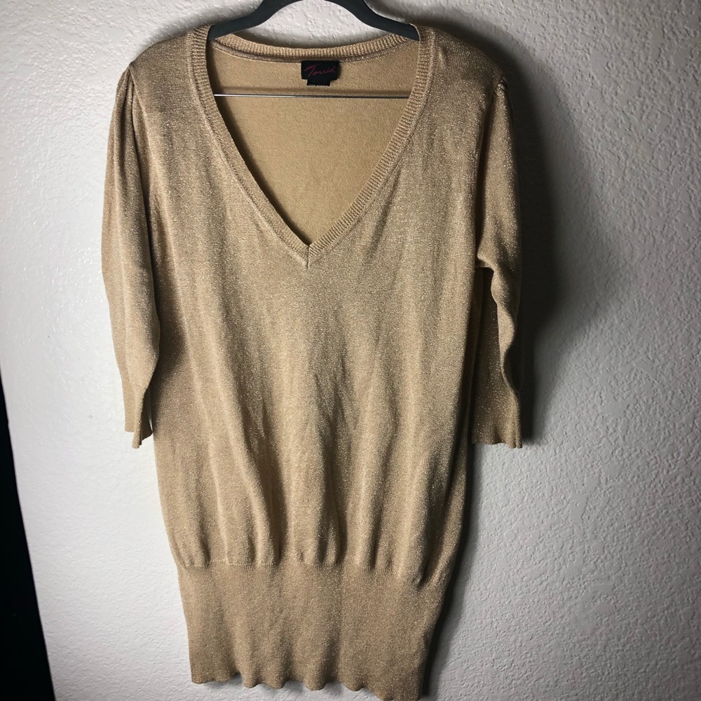 Torrid V-Neck Tunic Sweater